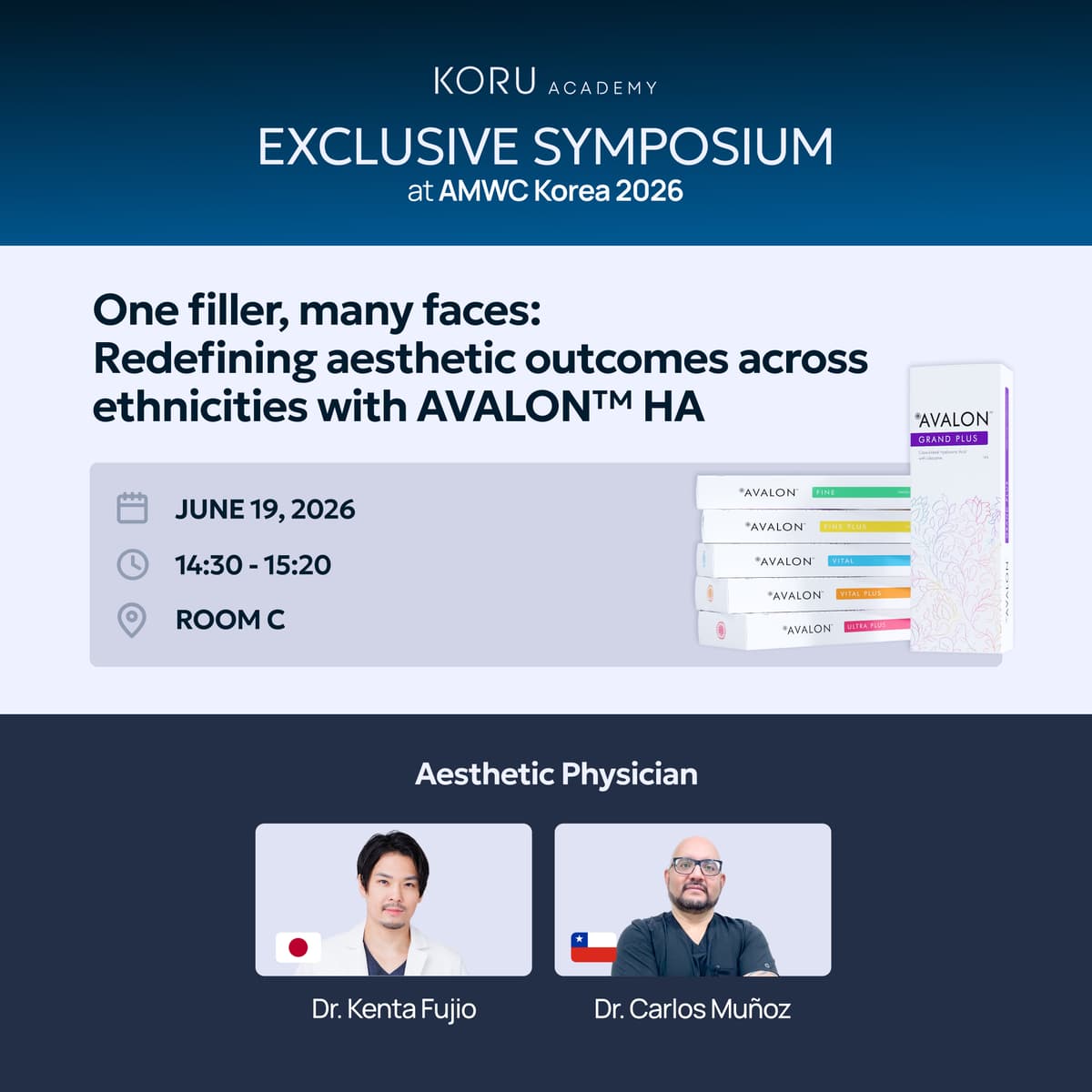 KORU Academy Symposium at AMWC Korea 2026