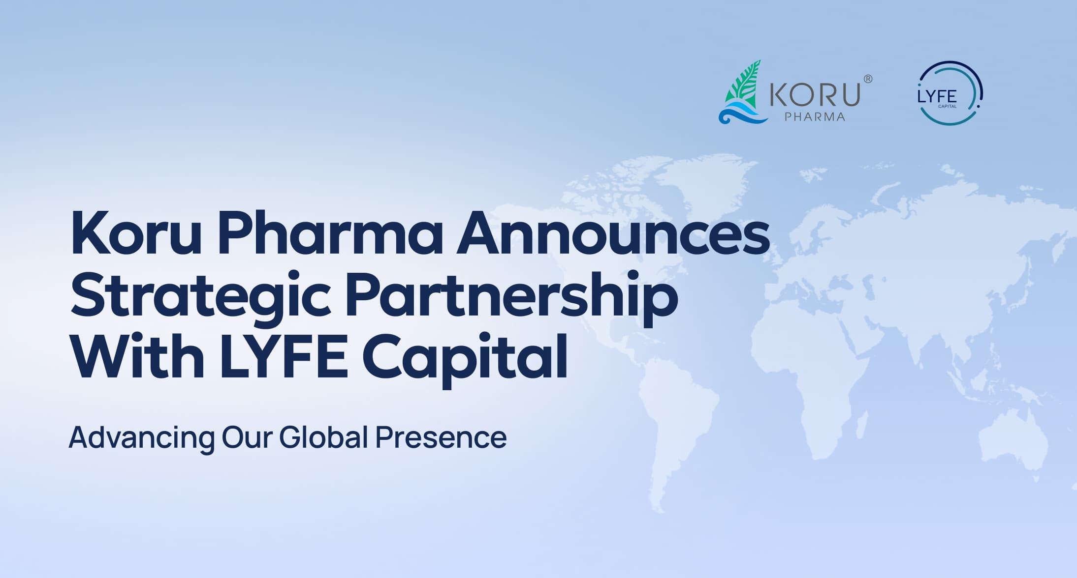 Koru Pharma and LYFE Capital strategic partnership announcement