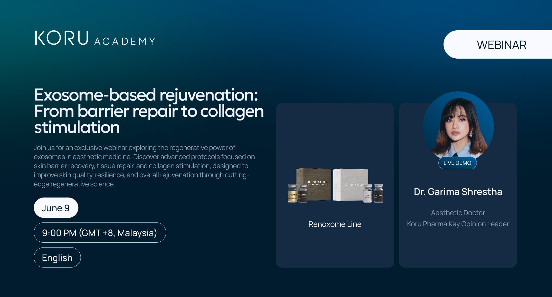 Renoxome Line regenerative skin repair and collagen stimulation session