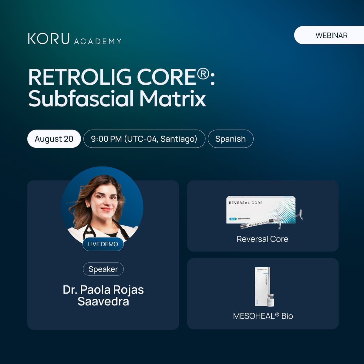 RETROLIG CORE®: Subfascial Matrix – Personalized Regenerative Strategies for Facial Rejuvenation