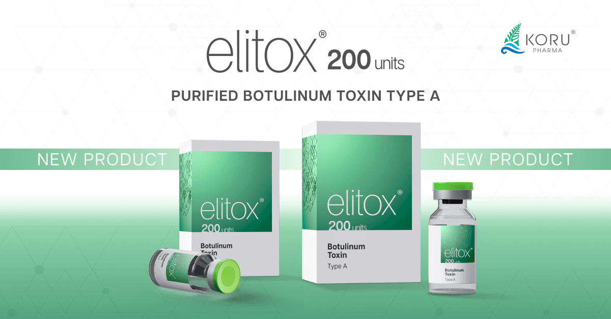 Koru Pharma presents Elitox® 200 Units - Purified Botulinum Toxin Type A.