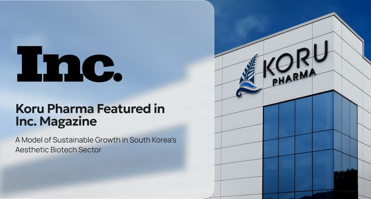 Koru Pharma Recognised by Inc. Magazine as a Global Leader in Aesthetic Biotech!