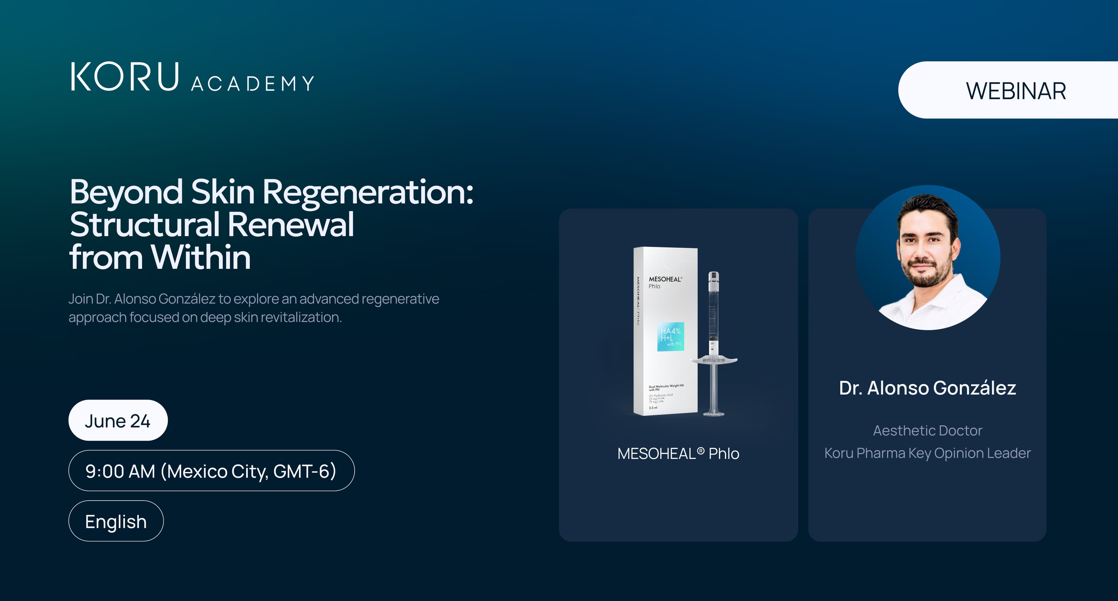 MESOHEAL® PHLO regenerative skin renewal educational session