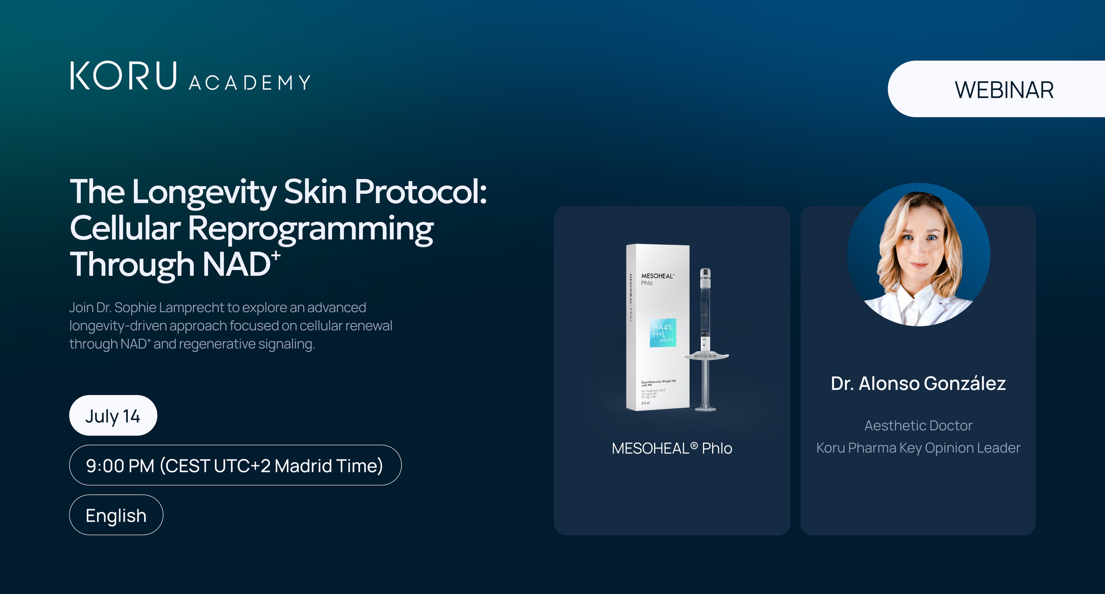 Crystal Healer NMN cellular renewal and NAD⁺ skin longevity session