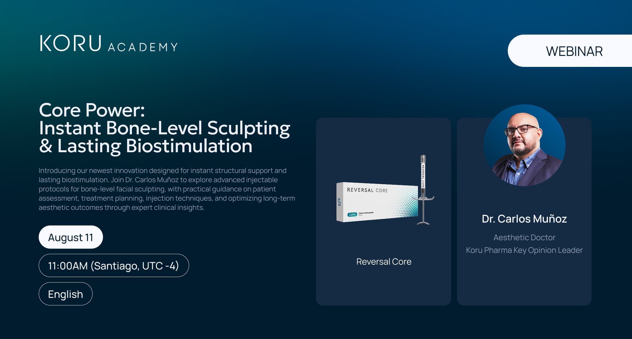 Reversal Core bone-level facial sculpting and biostimulation session