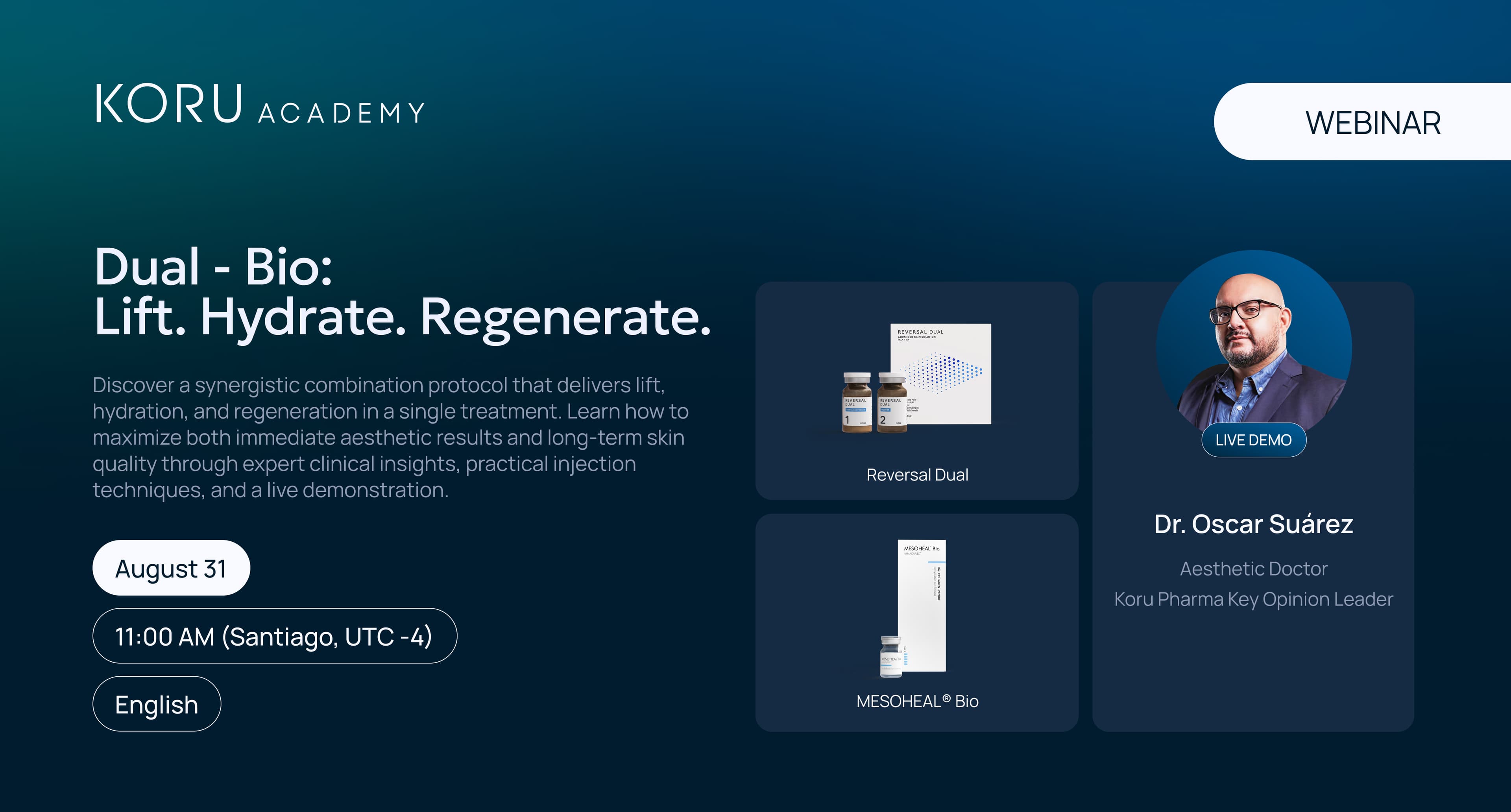 Reversal Dual and MESOHEAL® Bio combination protocol with live demo